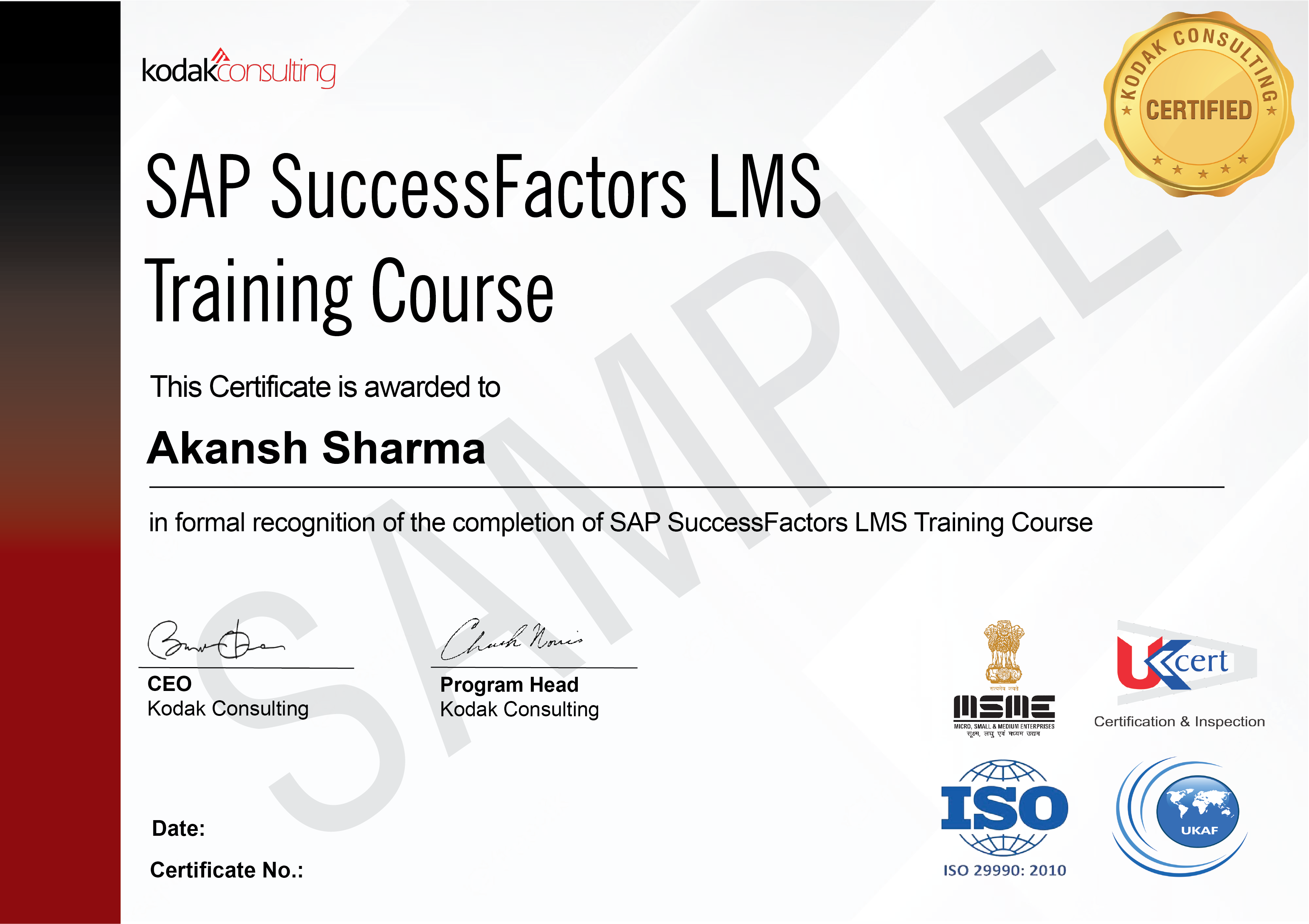 SAP SuccessFactors Learning Management Training